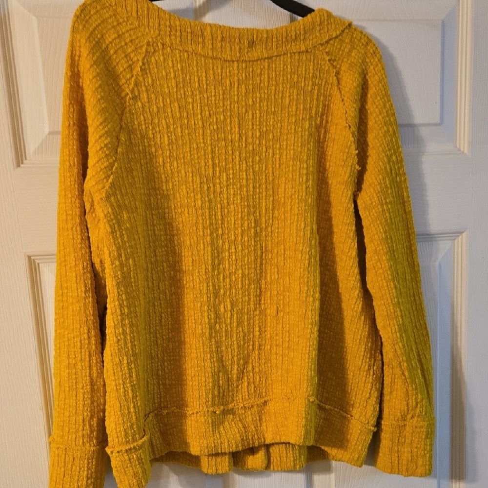 Universal Thread Mustard Button-Up Cardigan - Picture 3 of 3